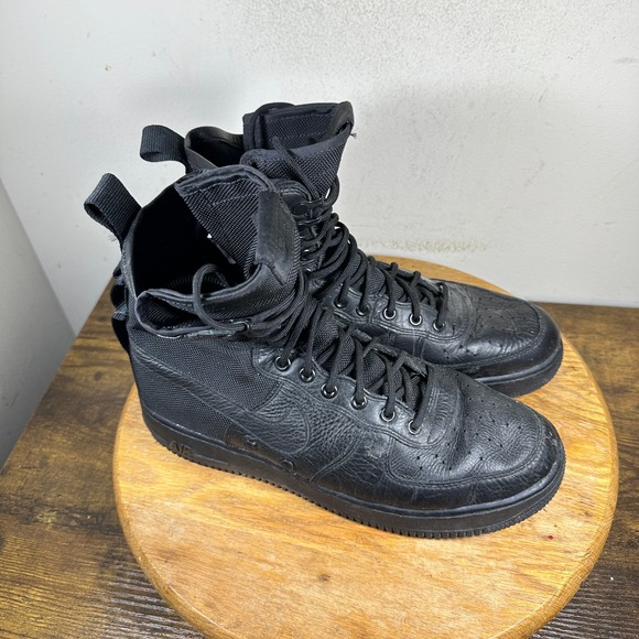 Nike Other - Nike SF Air Force 1 Triple Black Black Men's Boots Size 10 864024-003